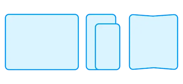 Iconos de diseño responsive.